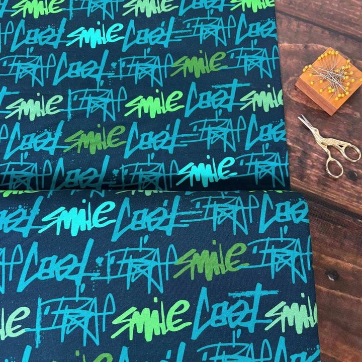 Jersey "Smile - Smaragd" fadenwunsch 