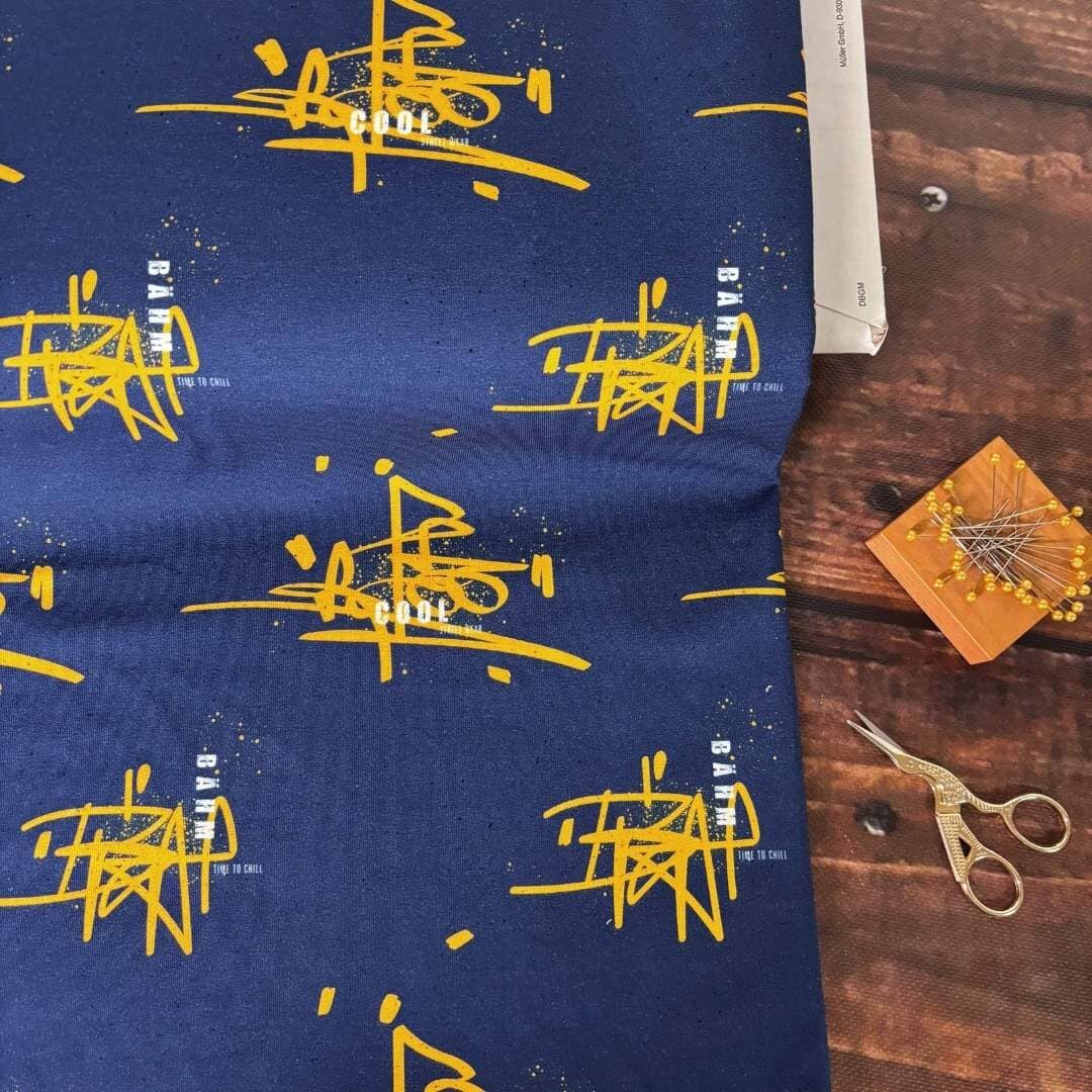 French Terry "Street Wear - Blau" fadenwunsch 