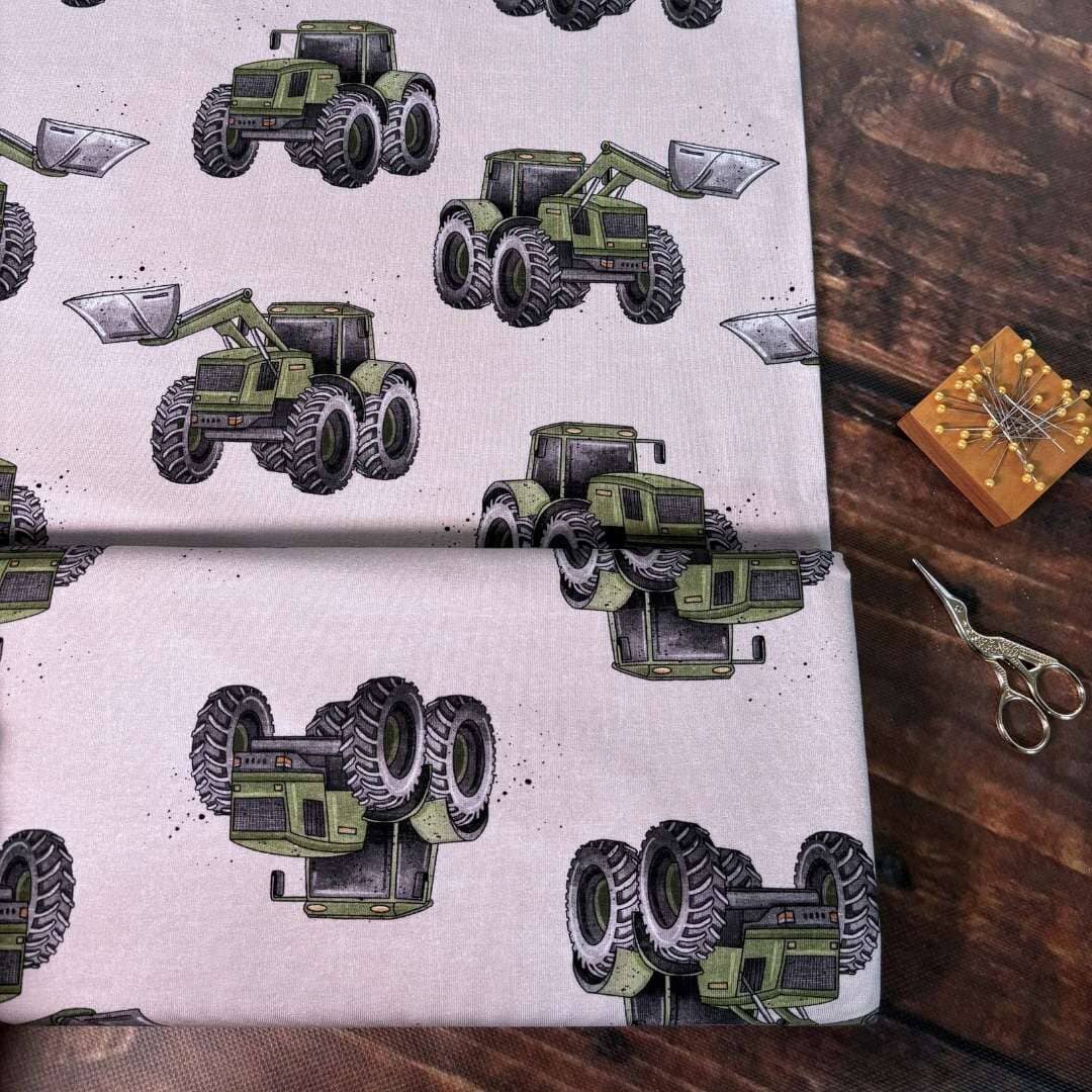 French Terry "Traktor mit Frontlader" fadenwunsch 