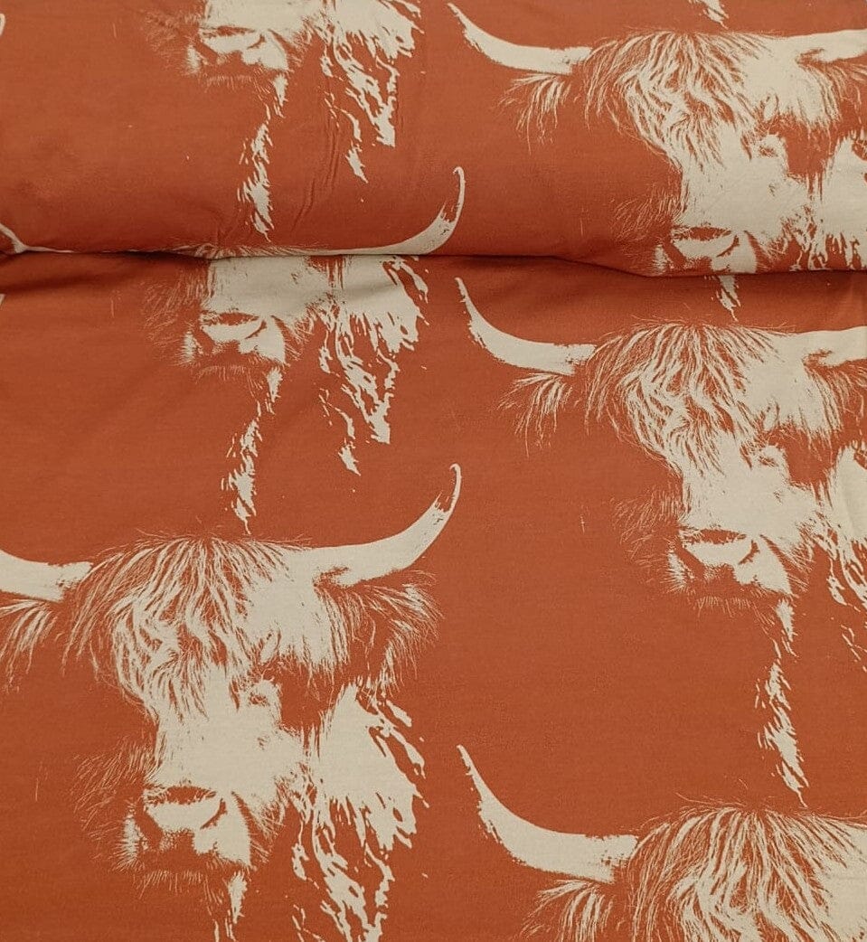 Jersey „Highland Cow“ | Rost/Naturweiß Fadenwunsch 