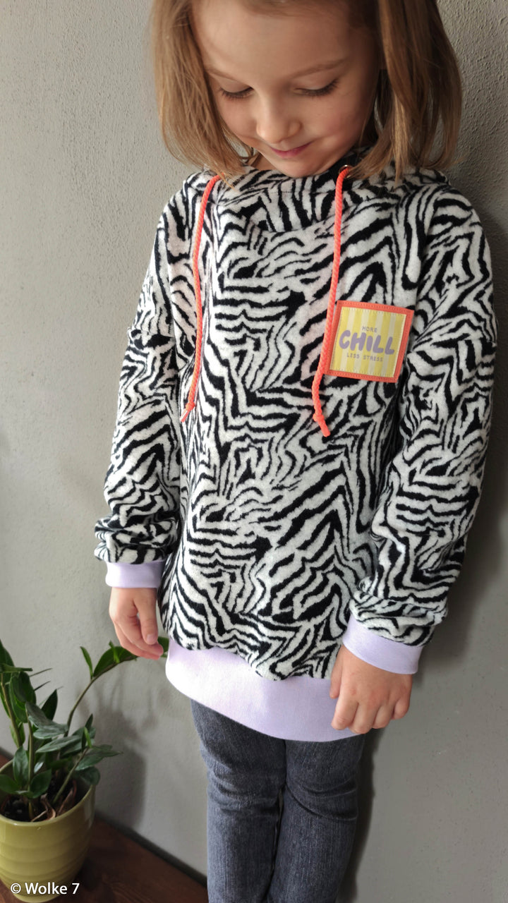 Jacquard-Jersey Emily | „Zebra“ – Naturweiß/Schwarz