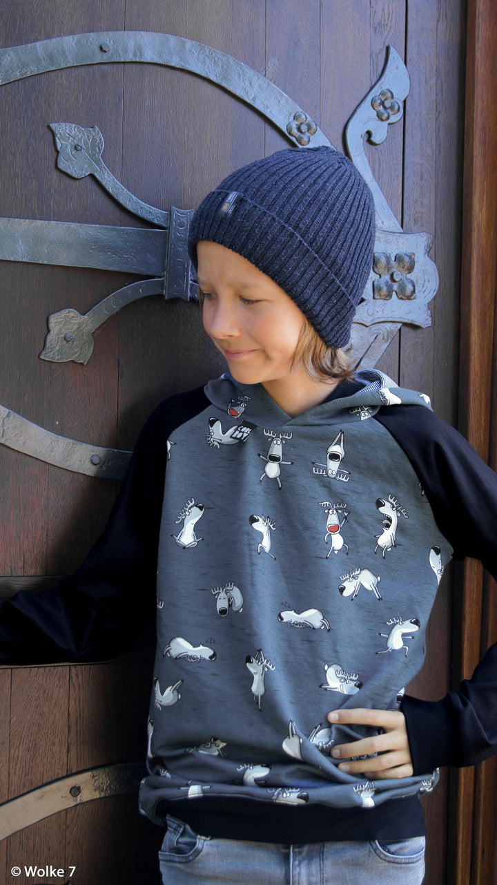 "Rentier Bande French Terry - von Thorsten Berger aus der Winter Moods Kollektion" fadenwunsch 