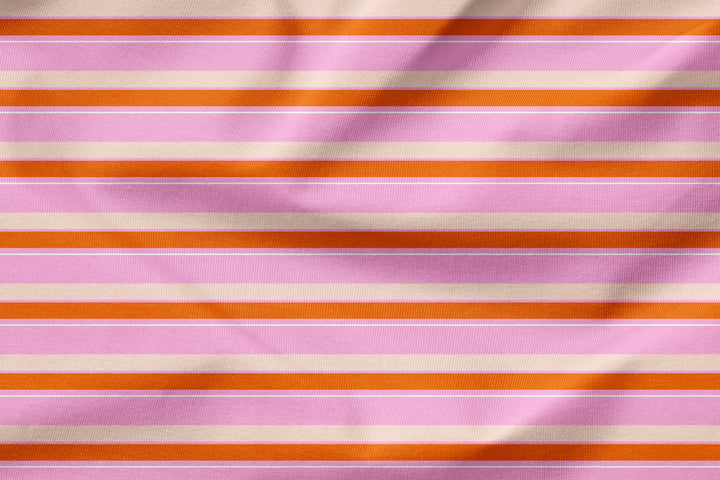 Vorbestellung | "Stripes Blush Orange Pink" fadenwunsch 