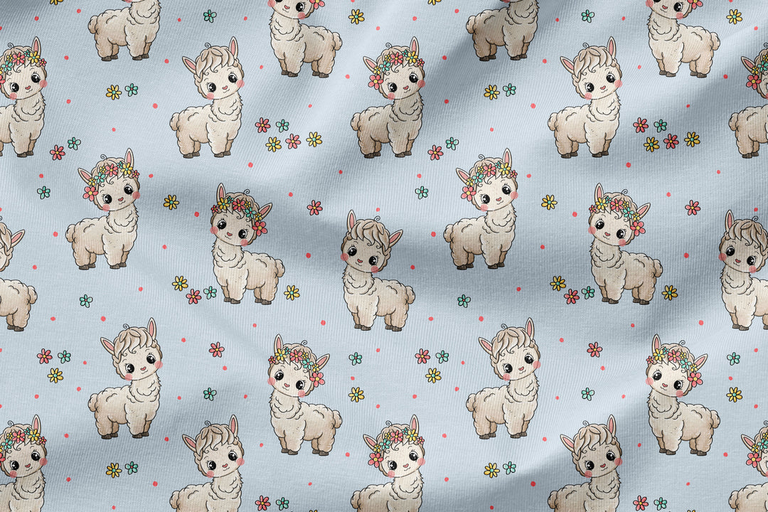 Vorbestellung | "Bloomy Alpaka Blau" fadenwunsch 