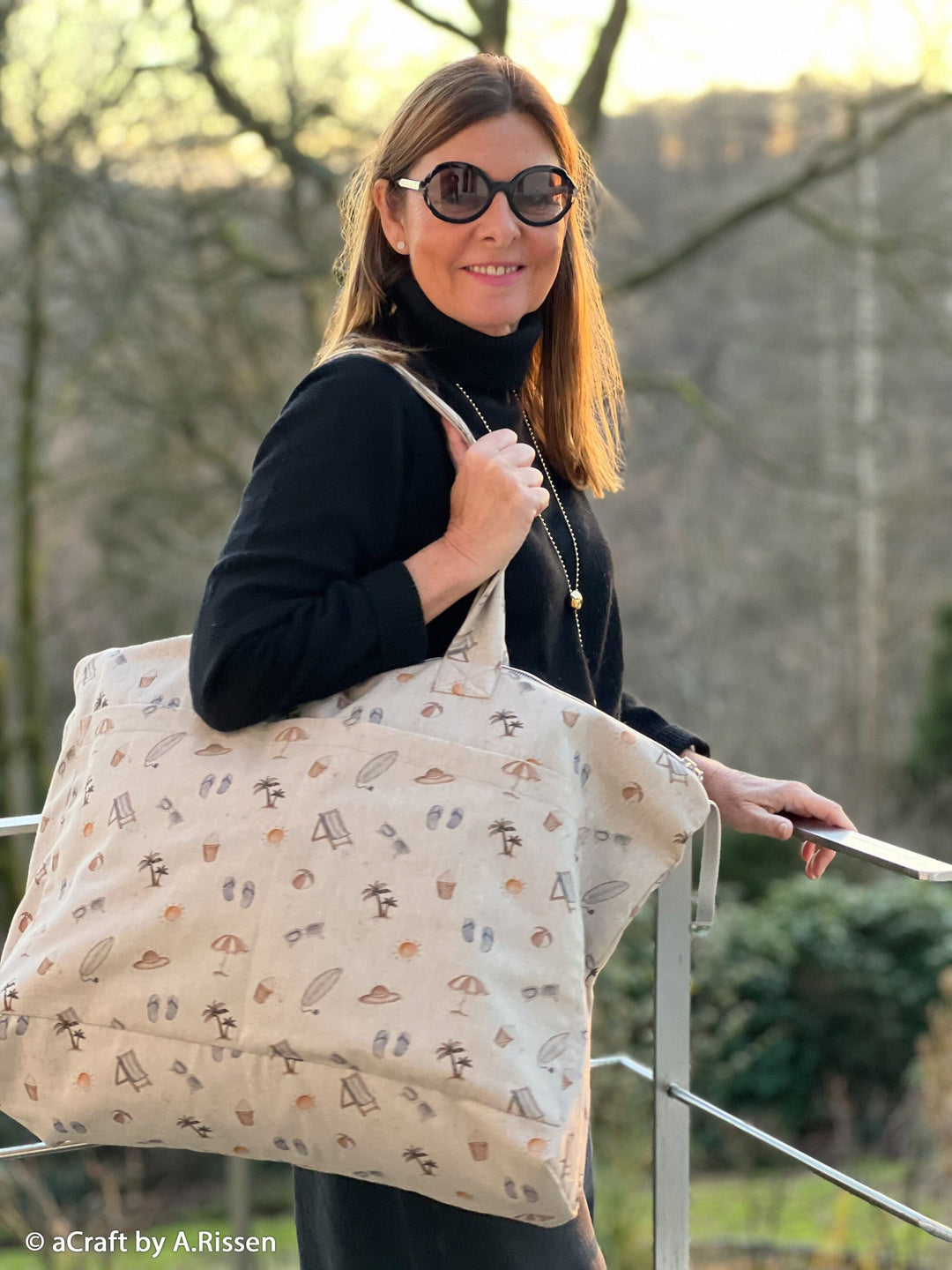 Canvas | Beige Summer Beach Fadenwunsch 