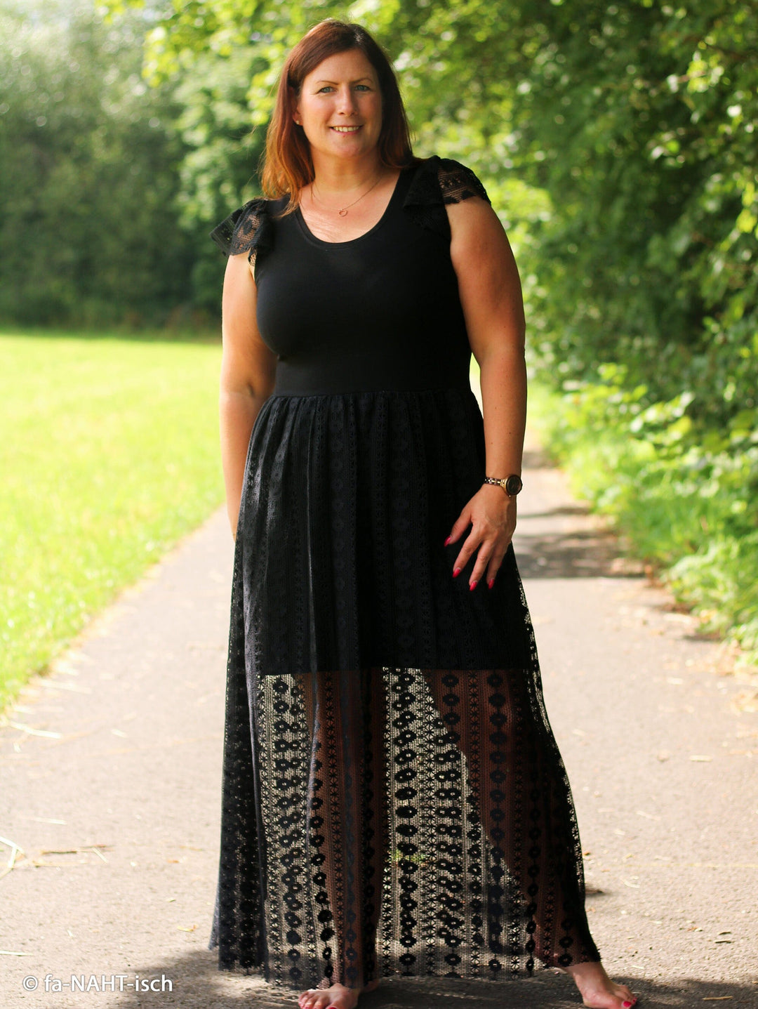 "Boho Lace" Schwarz – Häkelspitze im Boho-Stil Fadenwunsch 