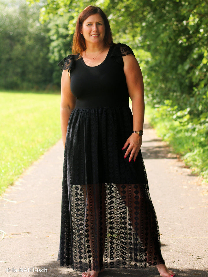 "Boho Lace" Schwarz – Häkelspitze im Boho-Stil Fadenwunsch 