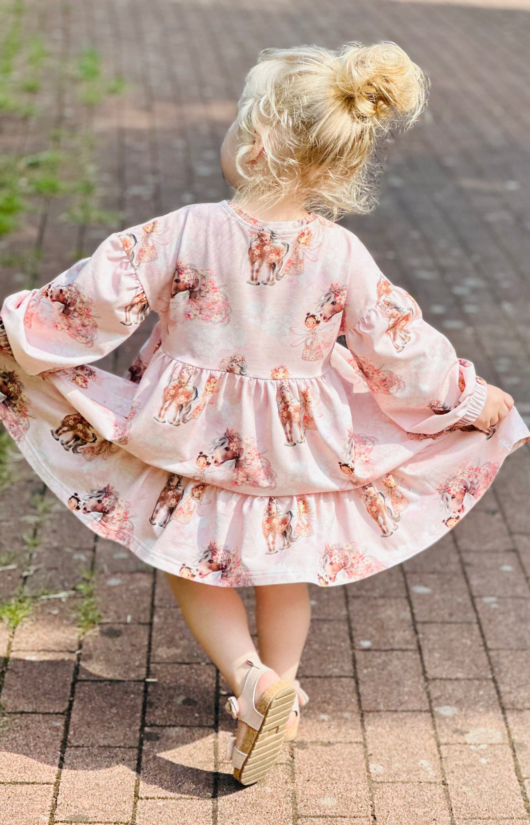 Bio Jersey "Blumenfee mit Pferd" fadenwunsch 