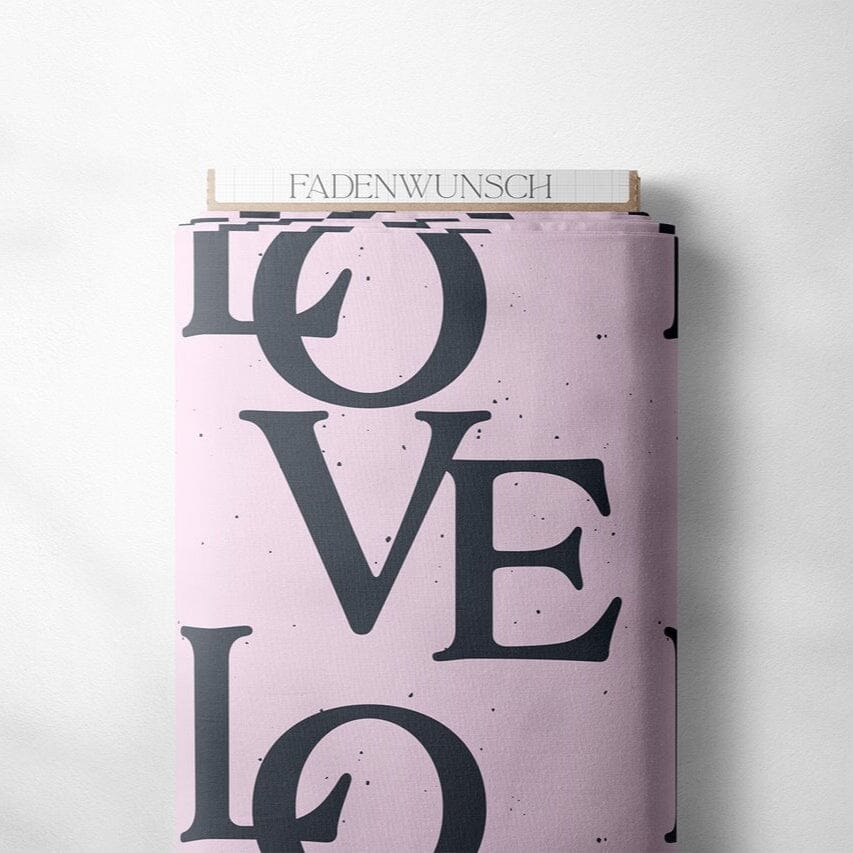 French Terry "Love" fadenwunsch 