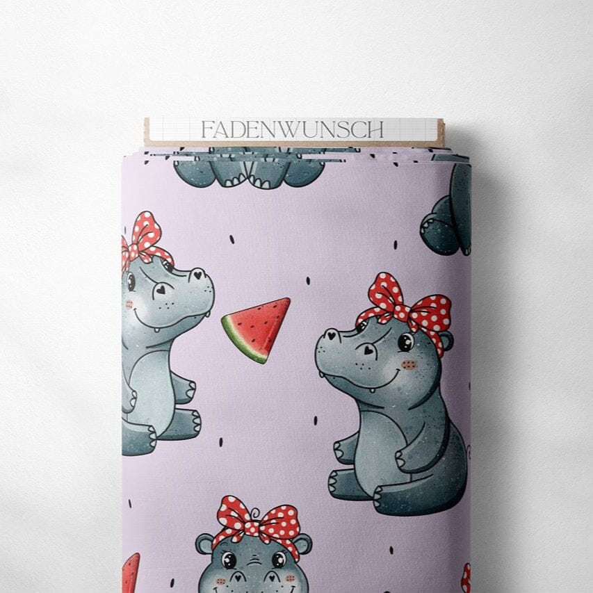 Jersey "Hippo - Flieder" fadenwunsch 