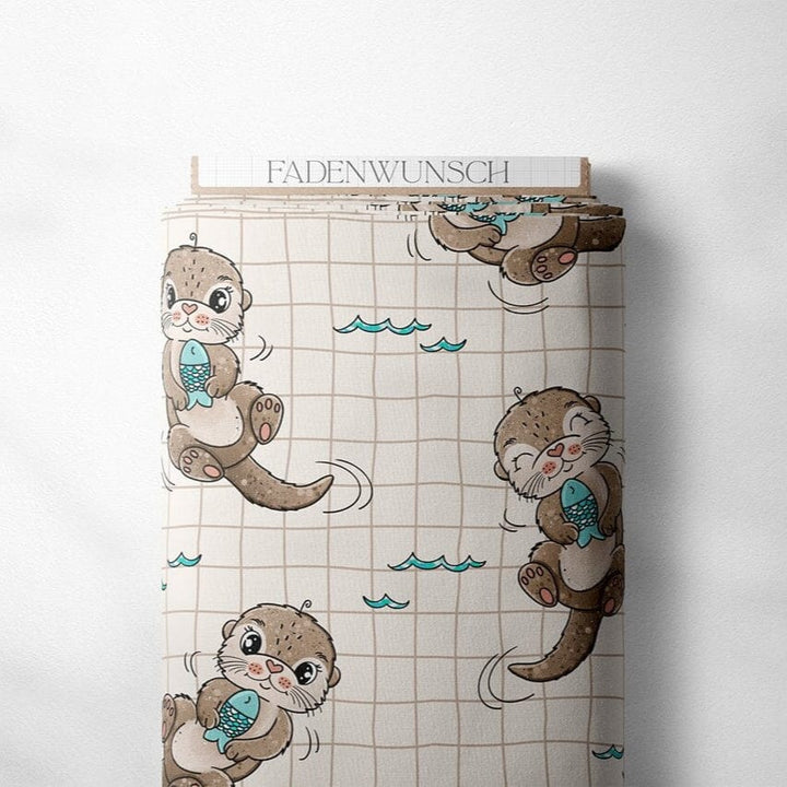 Jersey "Otterchen - Beige" fadenwunsch 