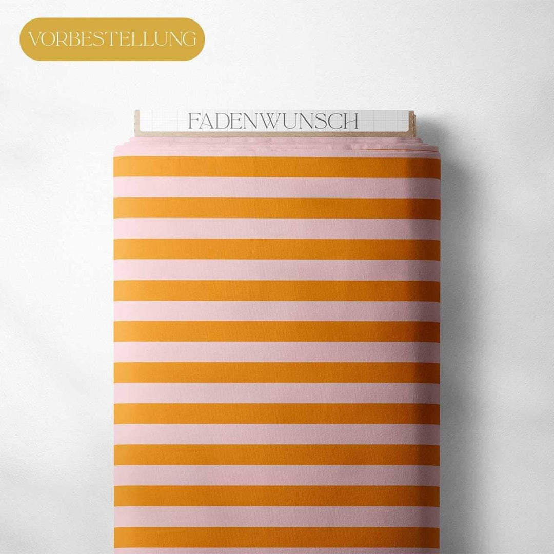 Vorbestellung | "Ringel - Rosa / Orange" | Halloween Stoffe 2025 fadenwunsch 
