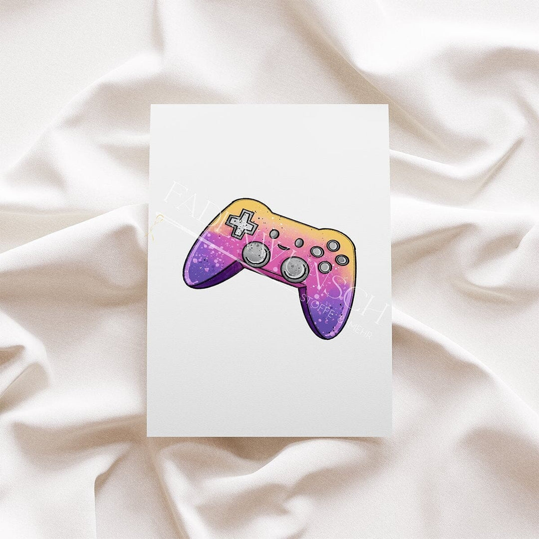 Vorbestellung | Bügelbild "Chill Time - Urban Glow - Controller" fadenwunsch 