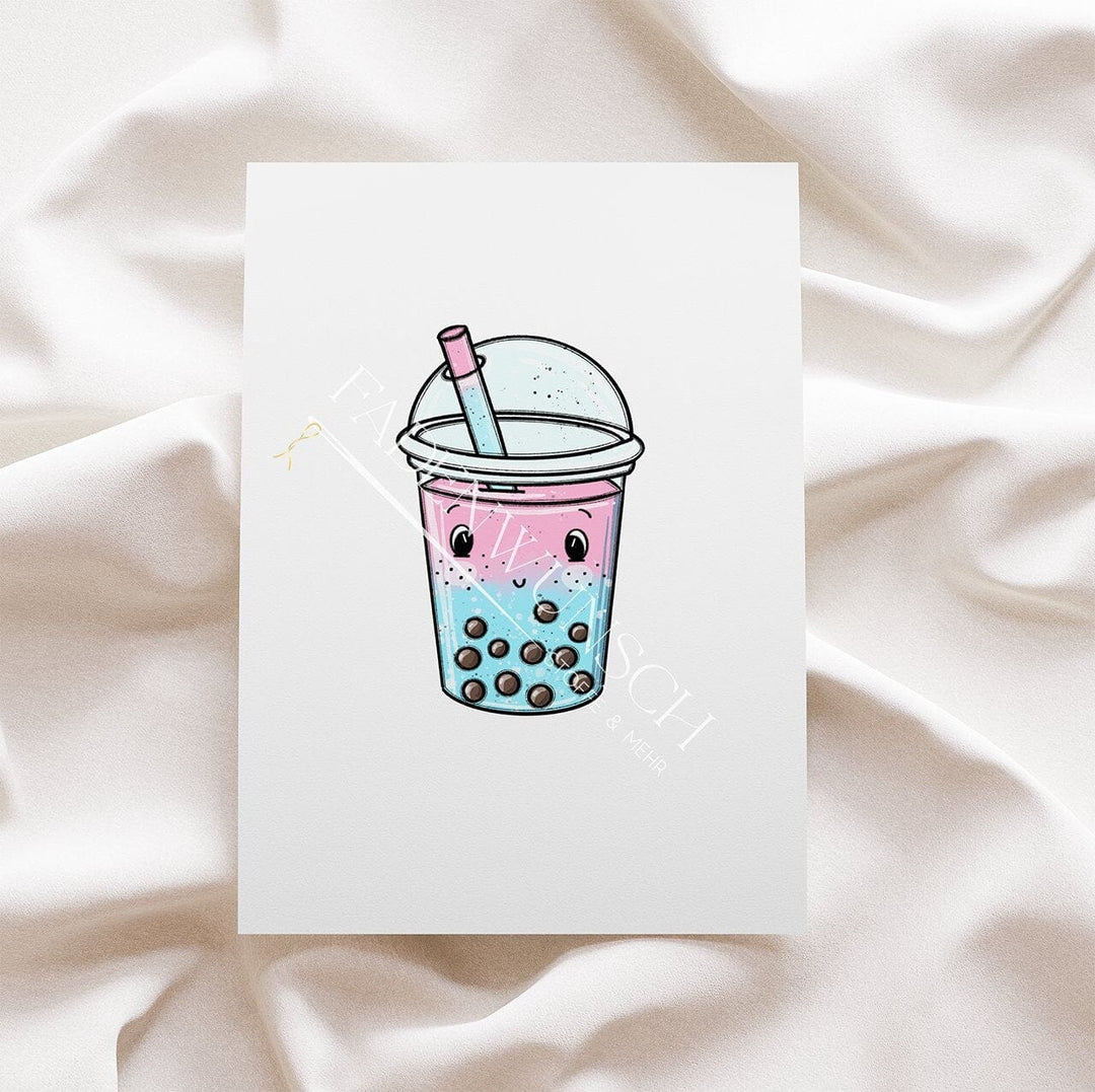 Vorbestellung | Bügelbild "Bubble Tea 1" fadenwunsch 