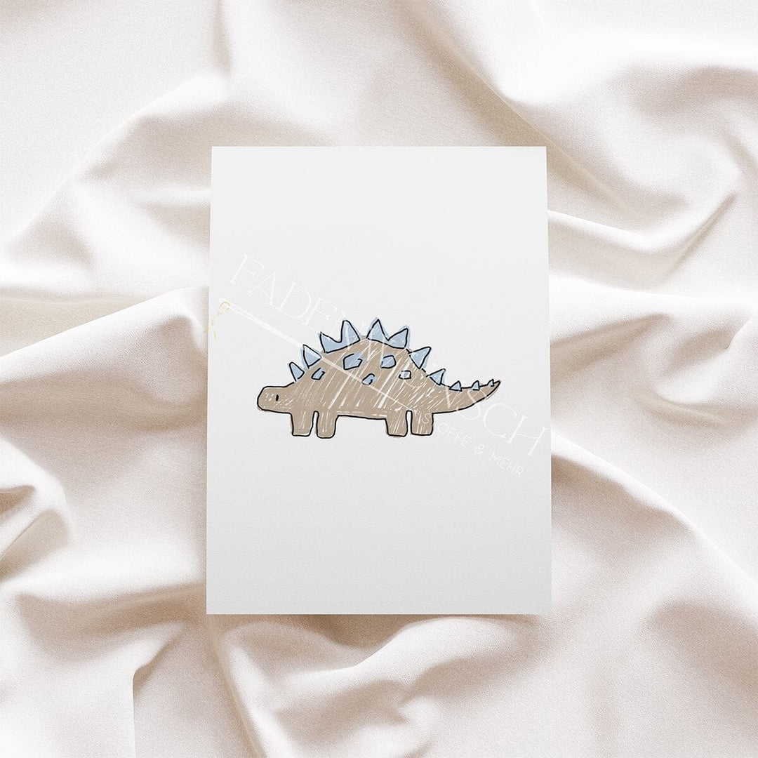 Vorbestellung | Bügelbild "Dino Scratch - Dino 1" fadenwunsch 