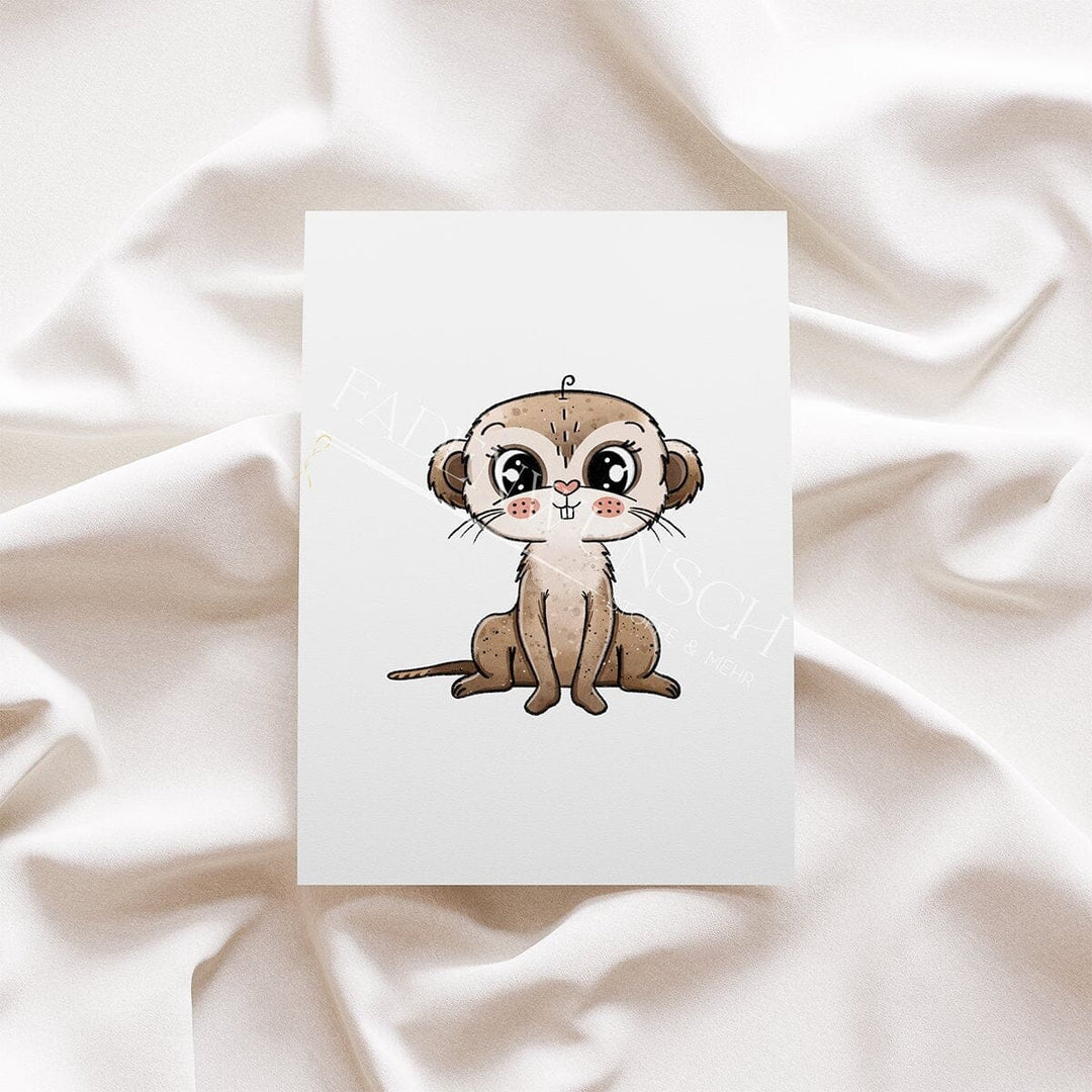 Vorbestellung | Bügelbild "Erdmännchen - Sitzend" fadenwunsch 