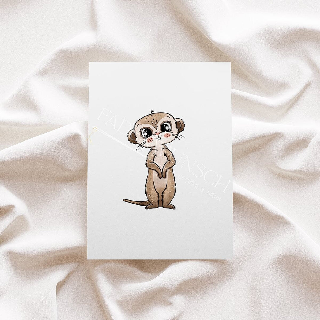 Vorbestellung | Bügelbild "Erdmännchen - Stehend" fadenwunsch 