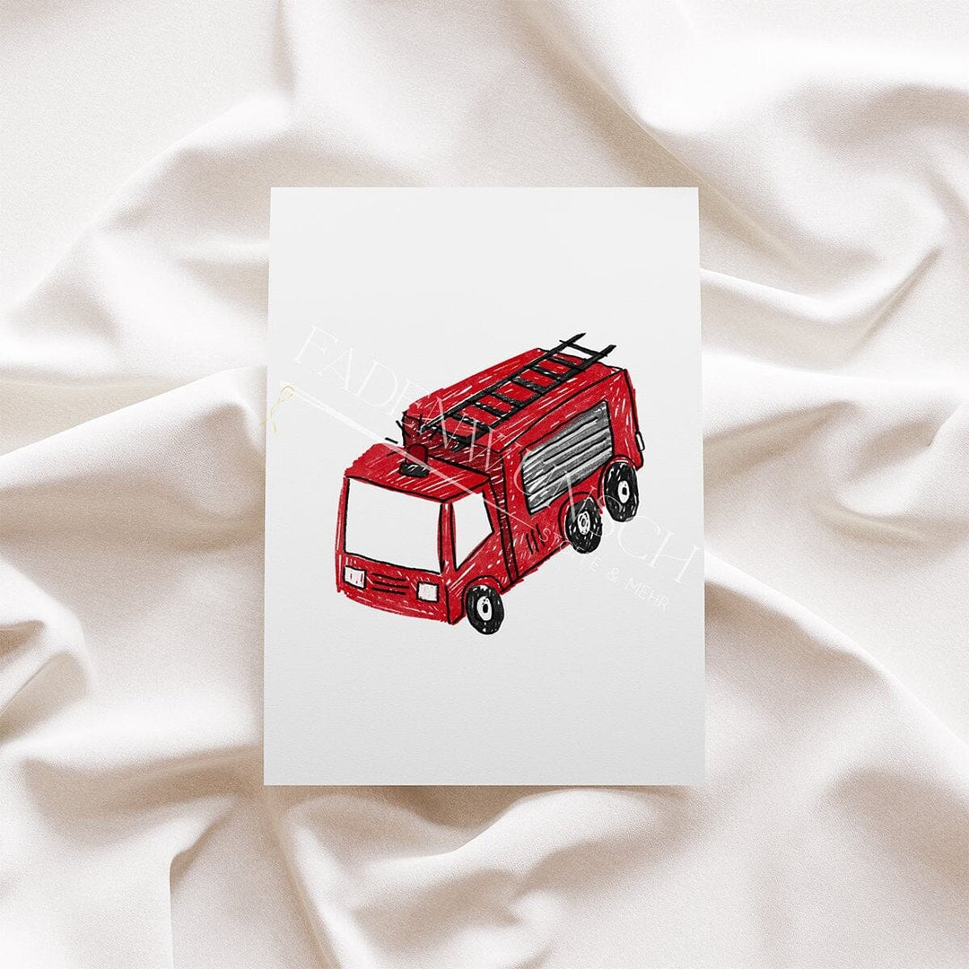 Vorbestellung | Bügelbild "Feuerwehr Scratch - 2" fadenwunsch 