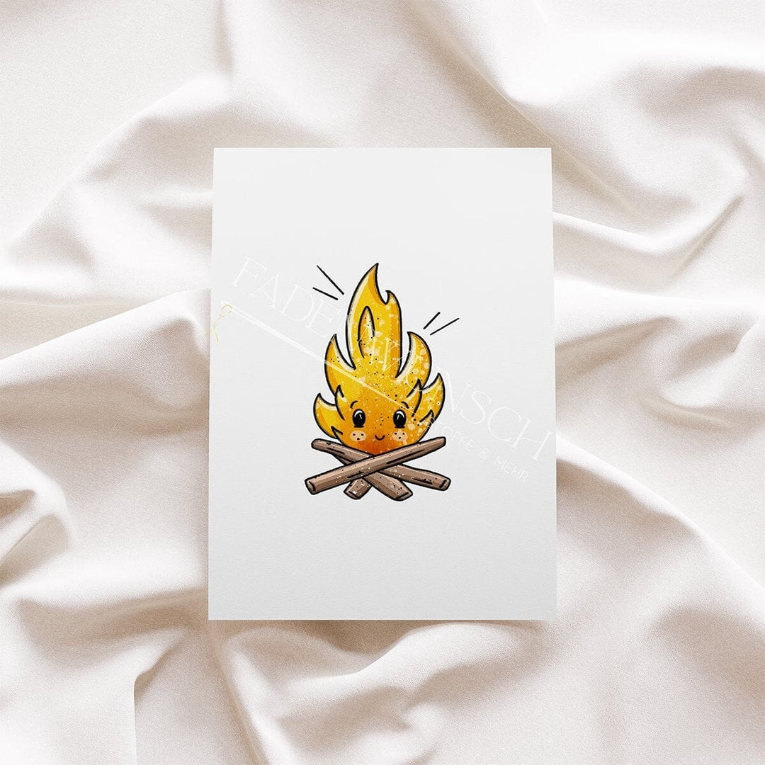 Vorbestellung | Bügelbild "Fire Time - Feuer" fadenwunsch 