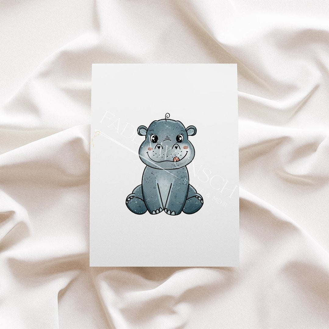 Vorbestellung | Bügelbild "Hippo" fadenwunsch 