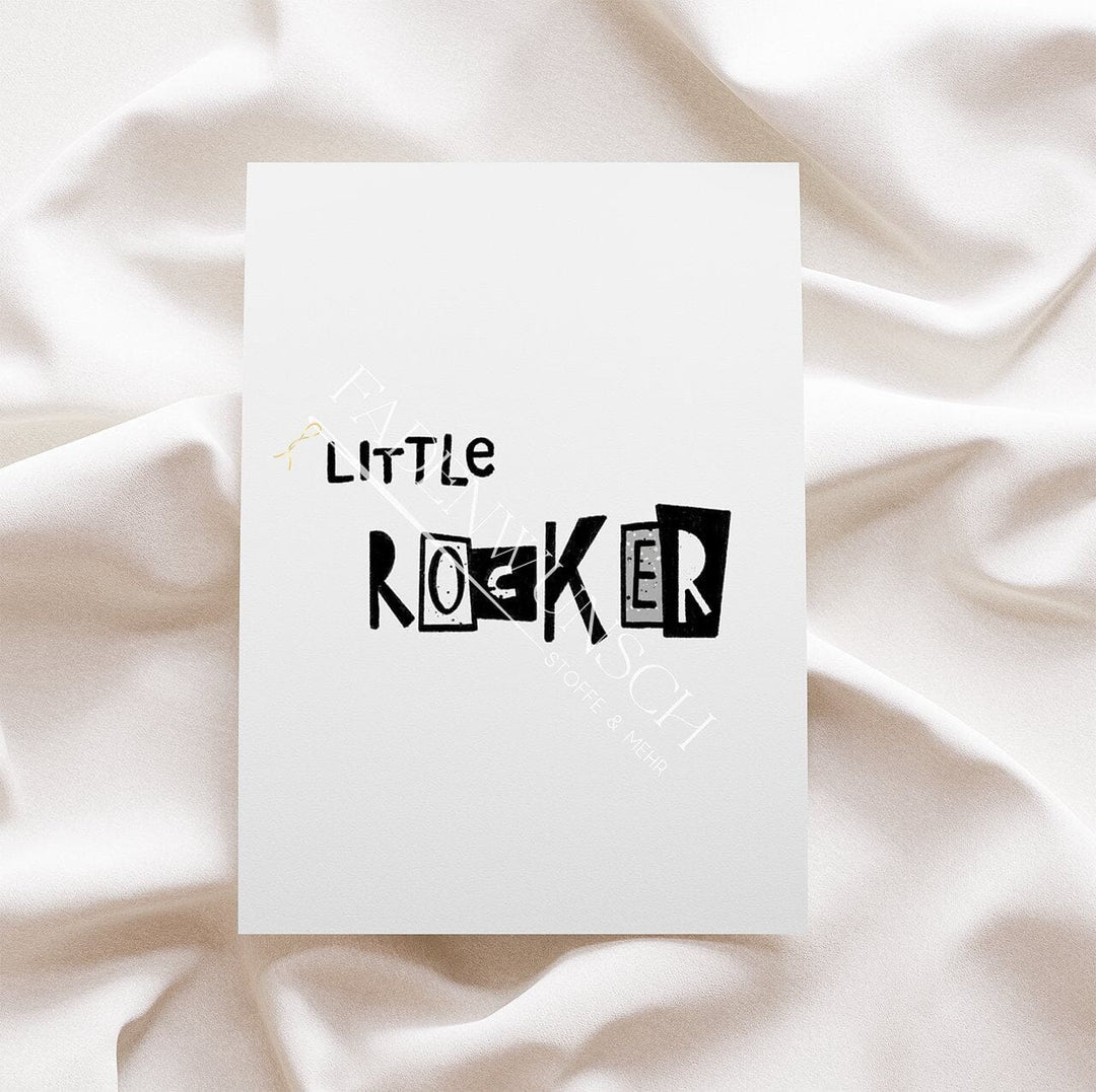 Vorbestellung | Bügelbild "Little Rocker - Schriftzug" fadenwunsch 