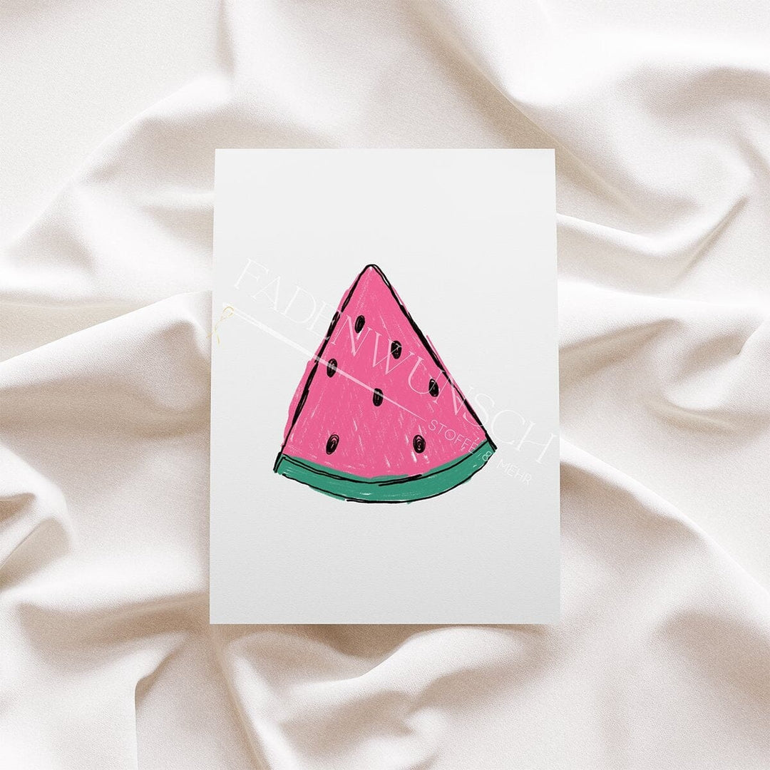 Vorbestellung | Bügelbild "Melonen Scratch - Pink" fadenwunsch 