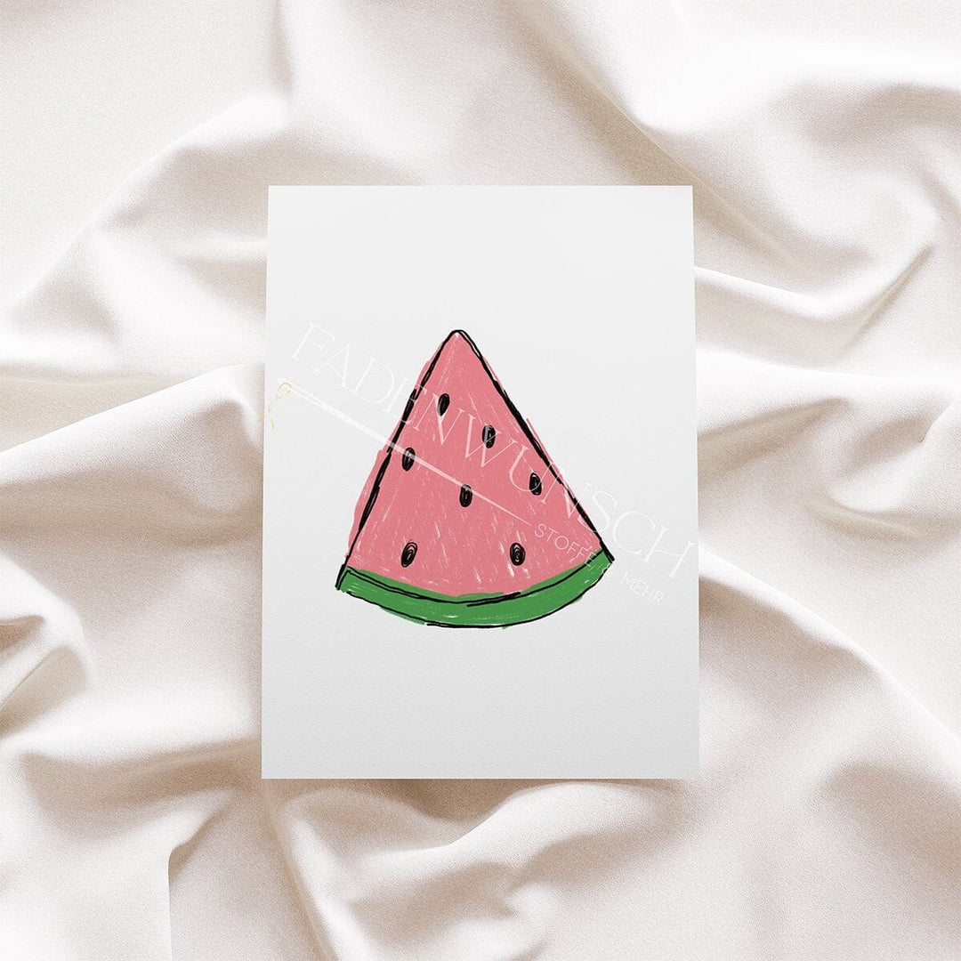 Vorbestellung | Bügelbild "Melonen Scratch - Rot" fadenwunsch 