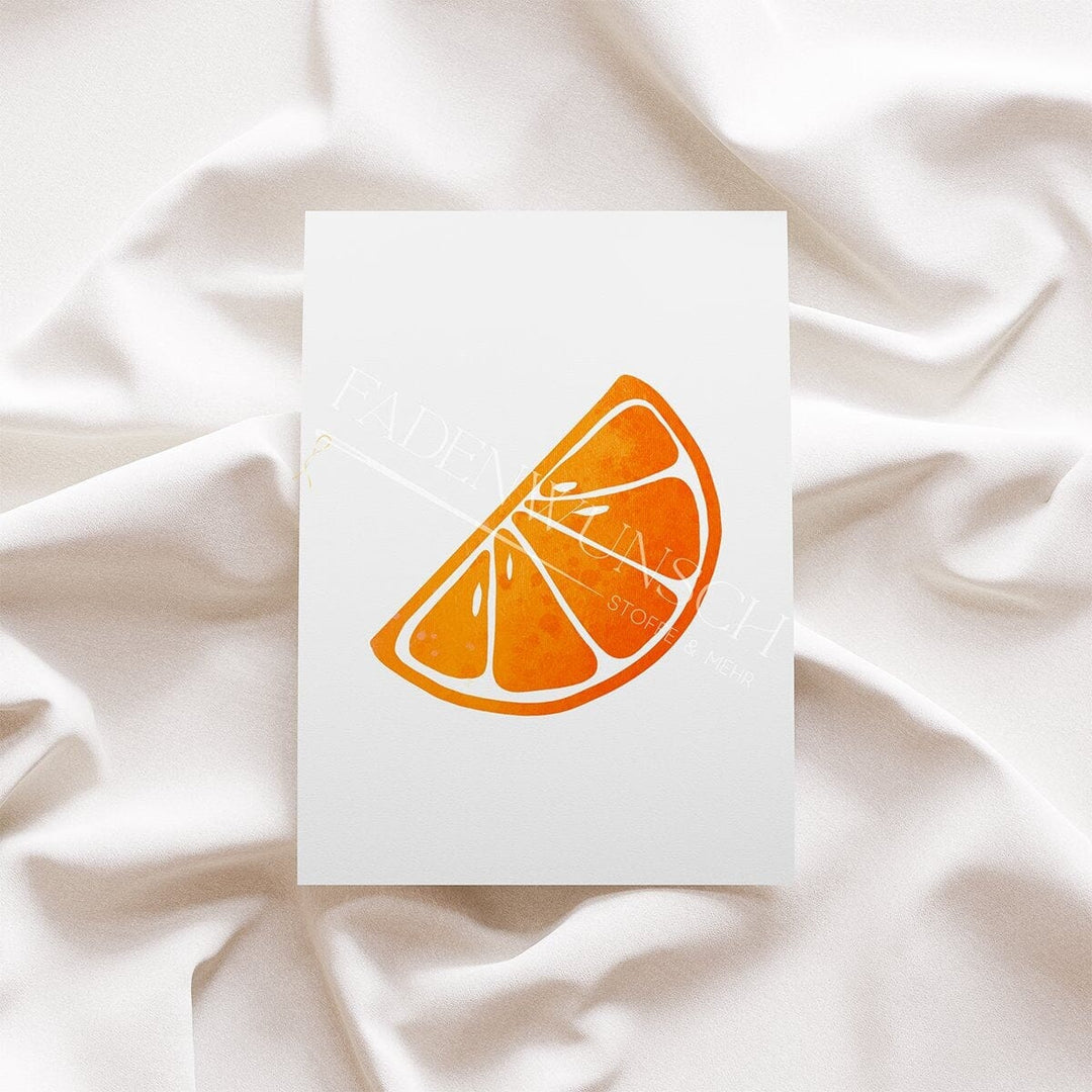 Vorbestellung | Bügelbild "Fruchtverliebt - Orangenglück Spalten" fadenwunsch 