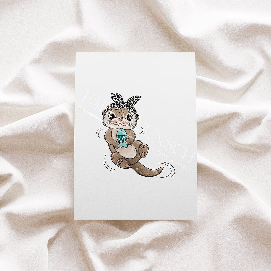 Vorbestellung | Bügelbild "Otterchen - Leo" fadenwunsch 