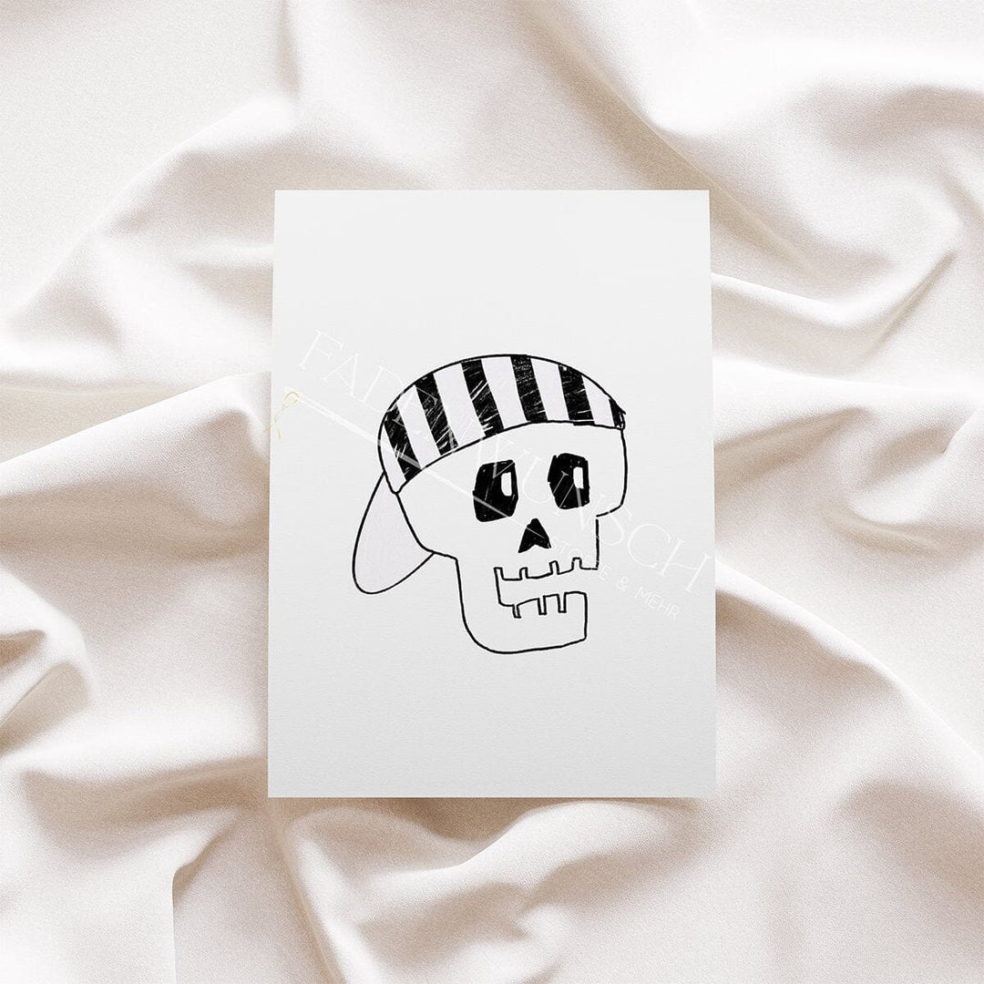 Vorbestellung | Bügelbild "Skeletti -3" | Halloween fadenwunsch 