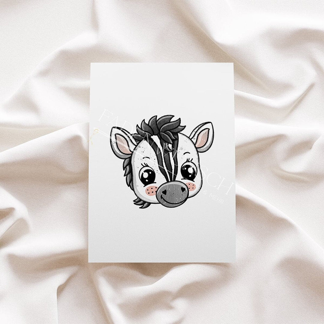 Vorbestellung | Bügelbild "Tier Kids - Zebra" fadenwunsch 