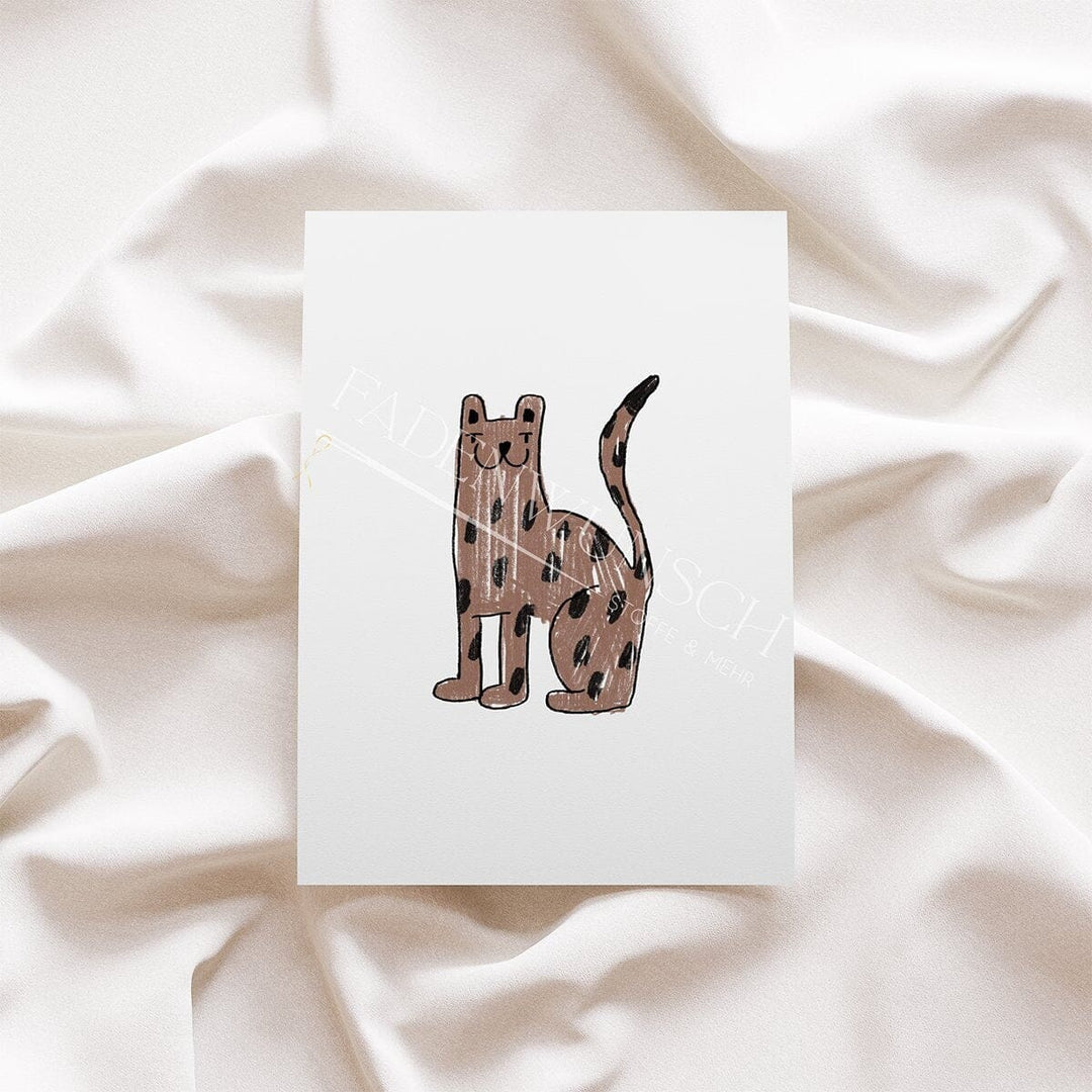 Vorbestellung | Bügelbild "Wild Scratch - Leopard" fadenwunsch 