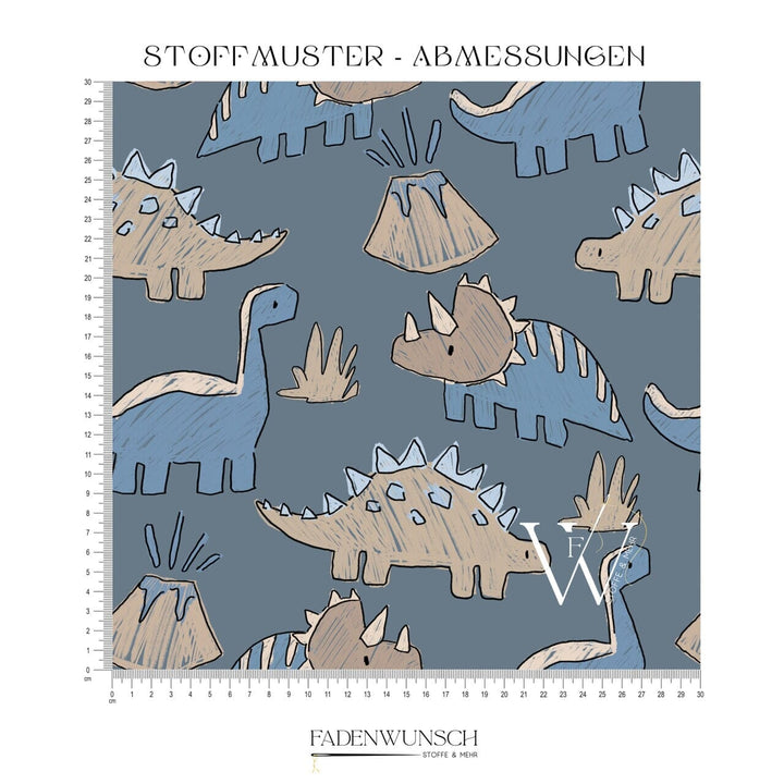 Vorbestellung | "Dino Scratch - Blau" fadenwunsch 
