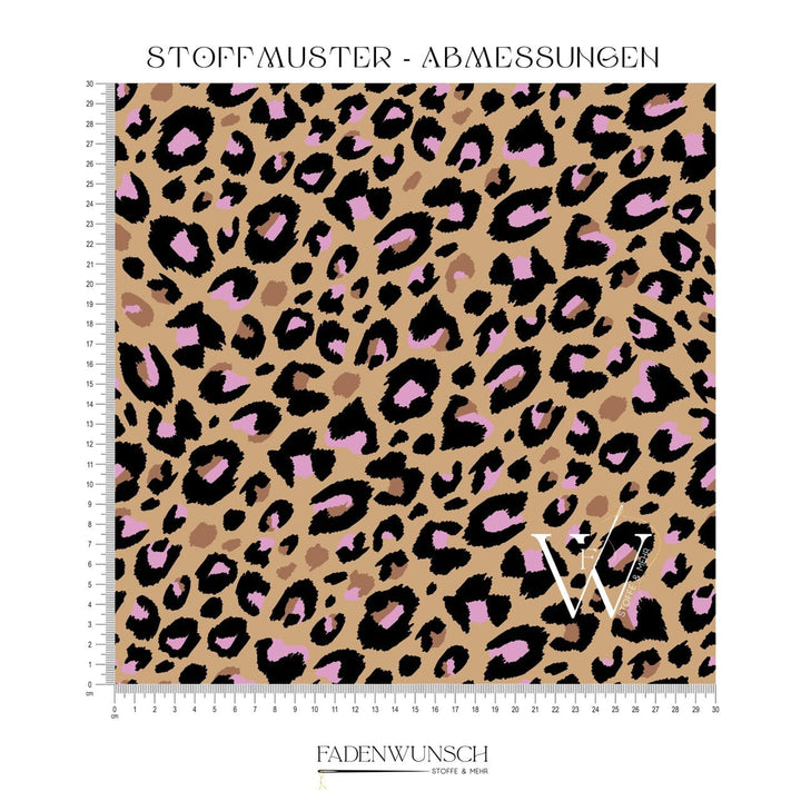 Toffee Pink Leo – French Terry | Exklusiv bei Fadenwunsch fadenwunsch 