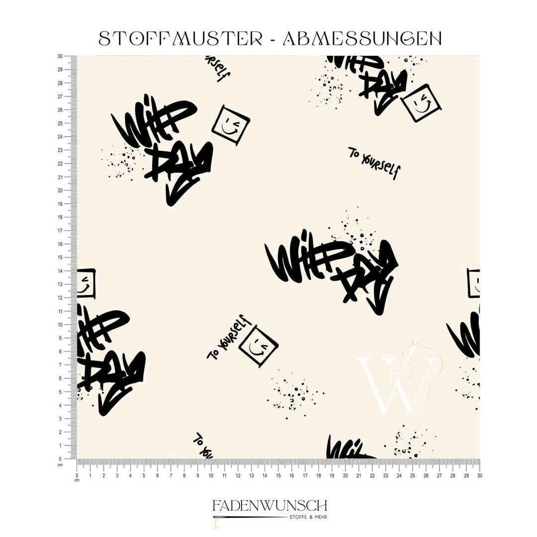 Vorbestellung | "Wild Day - Solo - Creme / Schwarz" fadenwunsch 