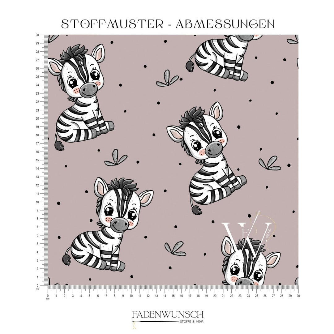 Vorbestellung | "Zebra Zib - Altrosa hell" fadenwunsch 