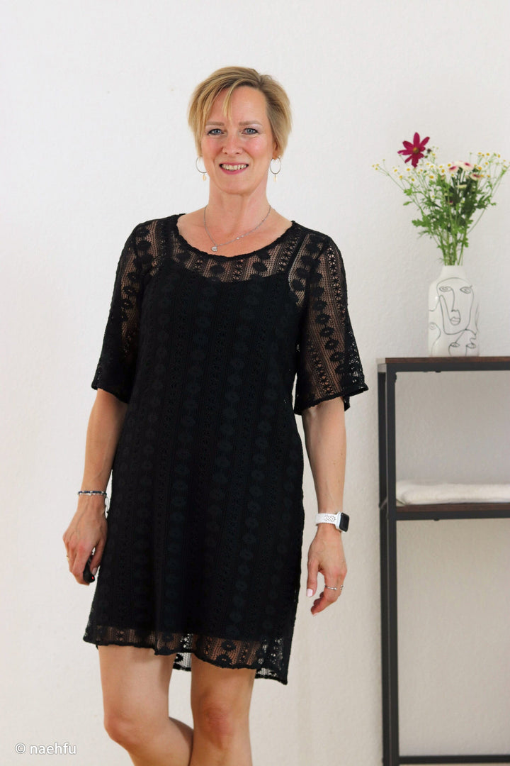 "Boho Lace" Schwarz – Häkelspitze im Boho-Stil Fadenwunsch 