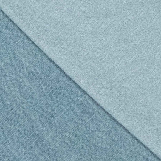 Feincord Stretch Uni – Rauchblau