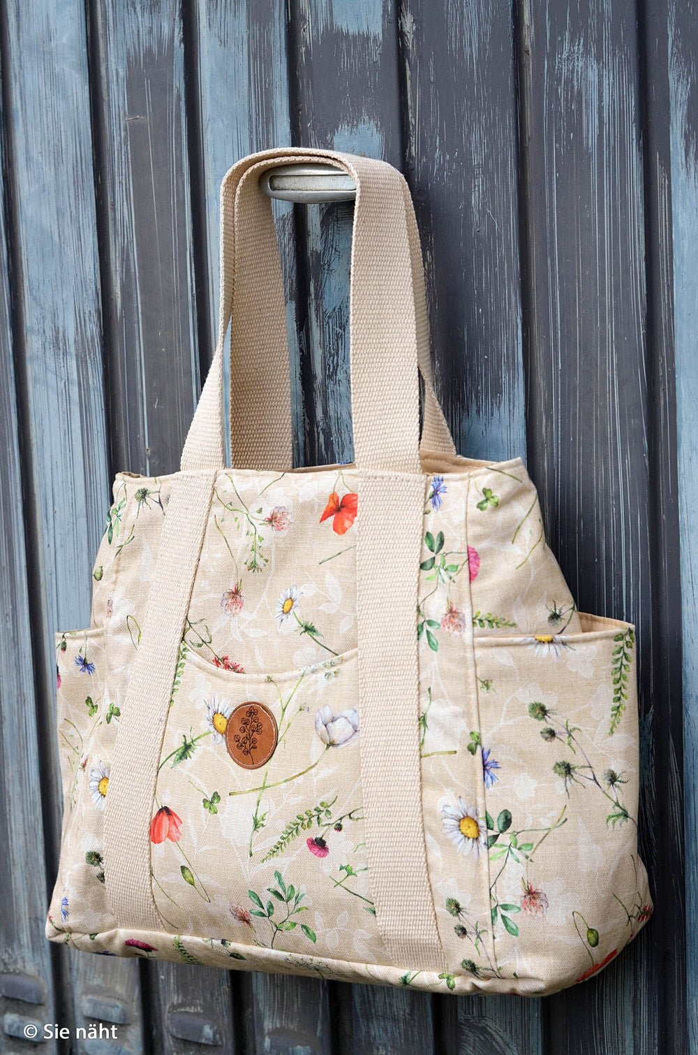 Canvas | Beige Wildflower Meadow Fadenwunsch 